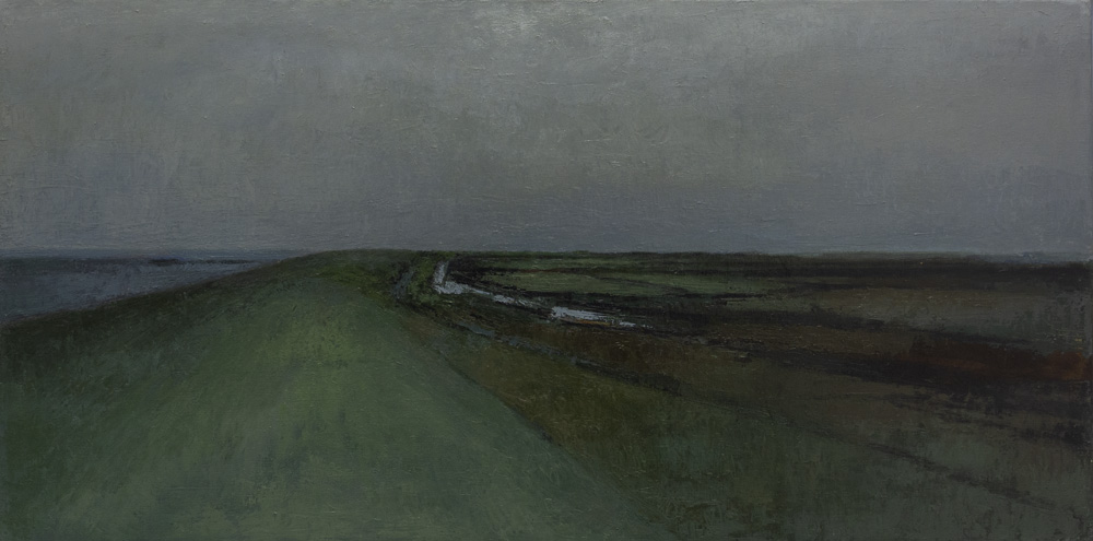 waddendijk | 2014 | olieverf/linnen | 100x50 cm