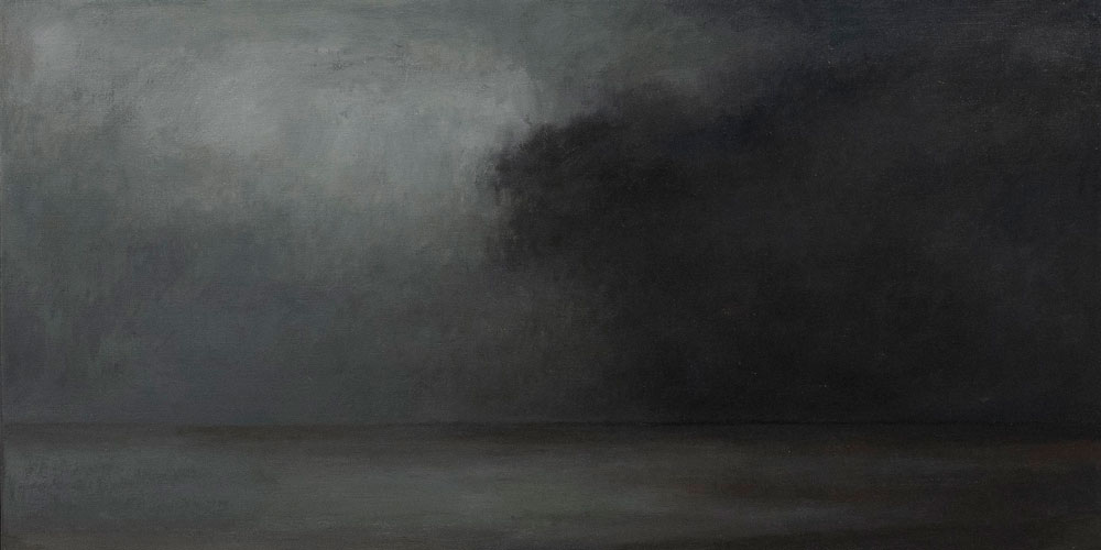na de storm - 2 | 2015 | olieverf/linnen | 100x50 cm