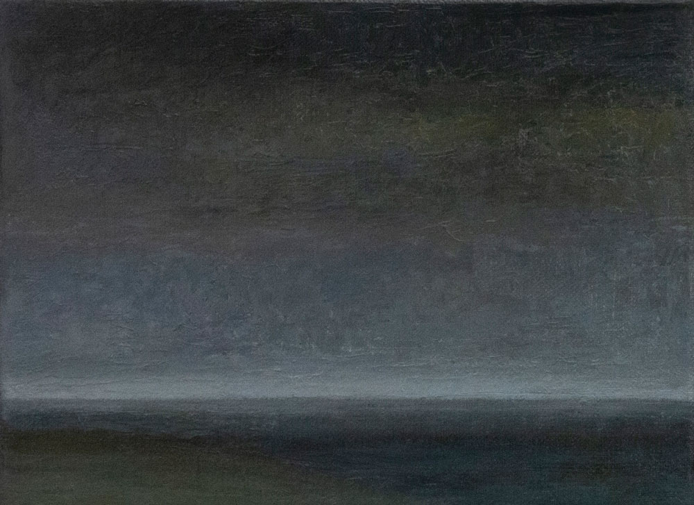 wad bij avond | 2020 | olieverf/linnen | 24x18 cm